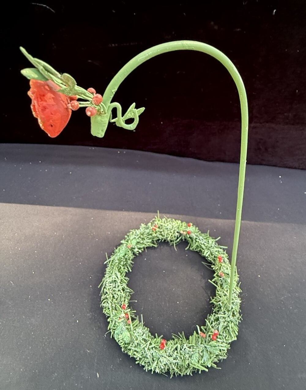 DEPT. 56 Krinkles ?? Rose Flower Floral Ornament Hanger Patience Brewster